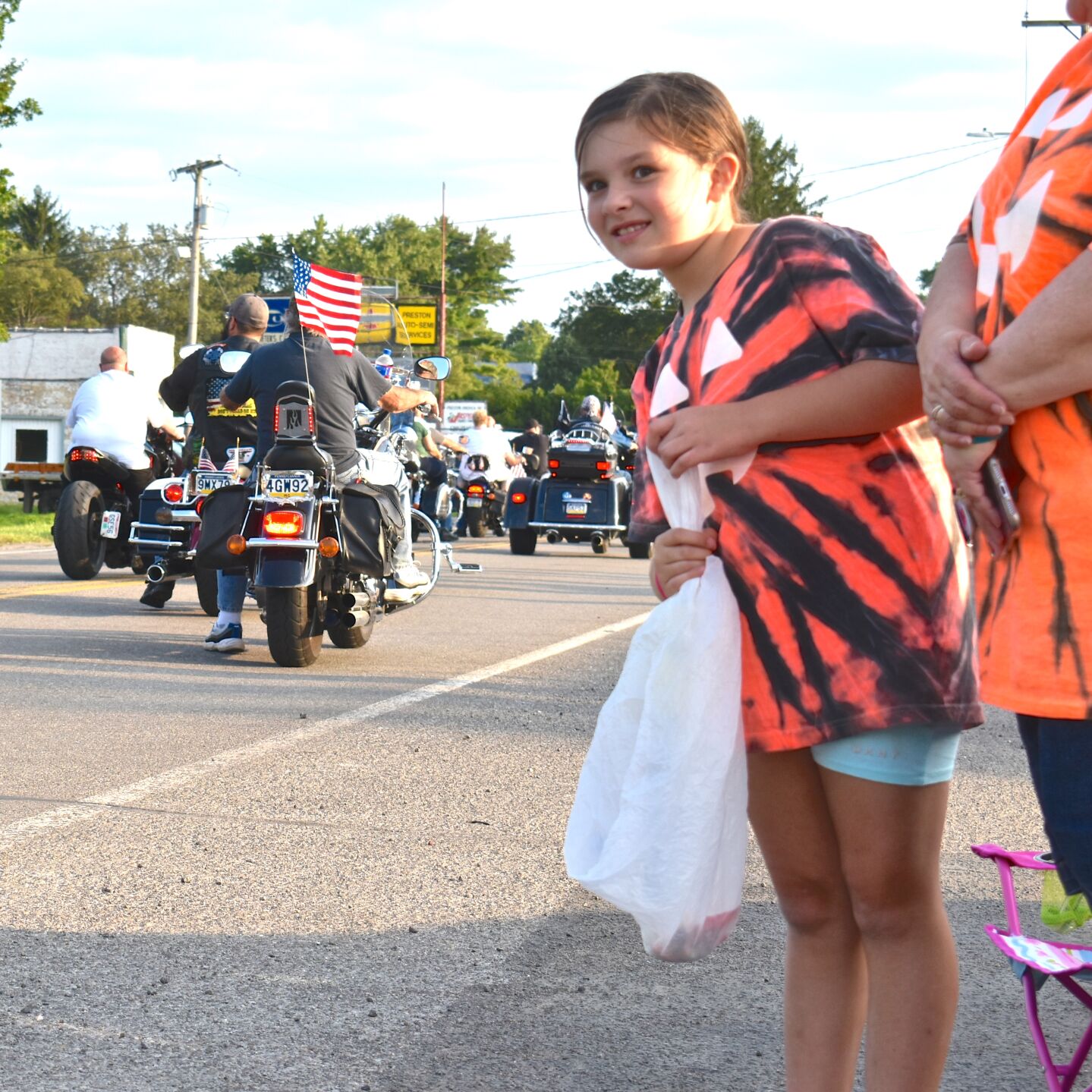 West Middlesex parade leaning in